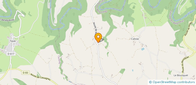 localisation de l'entreprise MONSIEUR FABIEN BERNAD  CASSAGNES-BEGONHES