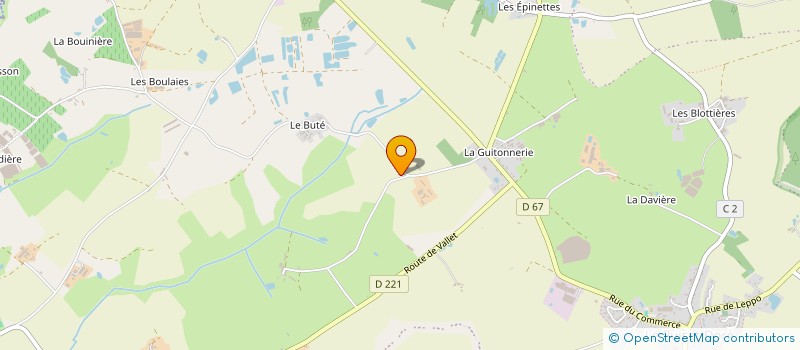 localisation de l'entreprise MONSIEUR FABIEN BERNARD  BEAUPREAU-EN-MAUGES