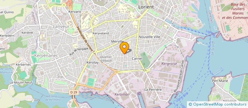 localisation de l'entreprise MONSIEUR FABIEN BERNARD  LORIENT