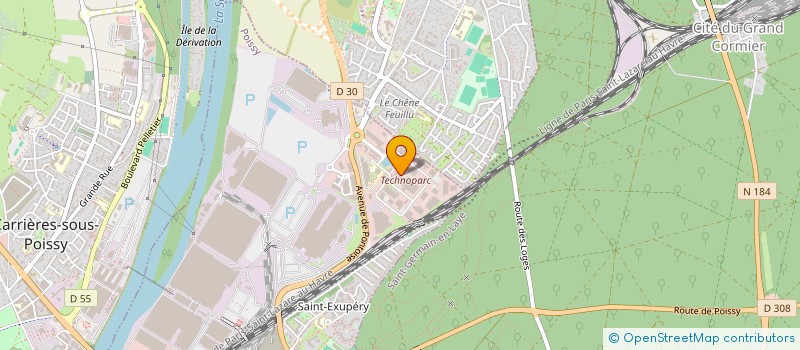 localisation de l'entreprise MONSIEUR FABIEN BERNIER  POISSY