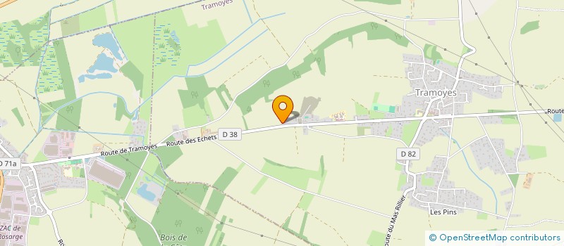 localisation de l'entreprise MONSIEUR FABIEN BERTAGNOLIO  TRAMOYES