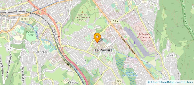 localisation de l'entreprise MONSIEUR FABIEN BERTHIER  LA RAVOIRE