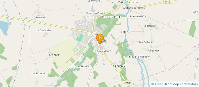 localisation de l'entreprise MONSIEUR FABIEN BEURET à POULAINES