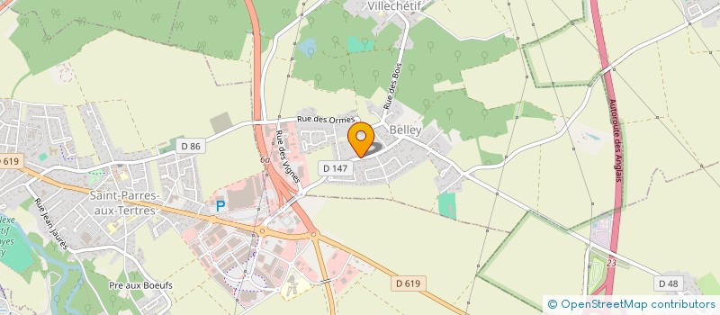 localisation de l'entreprise MONSIEUR FABIEN BEZANGER  VILLECHETIF