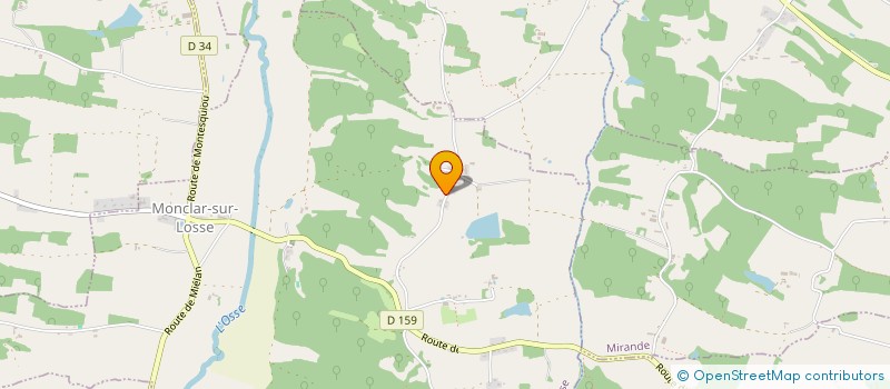 localisation de l'entreprise MONSIEUR FABIEN BLANCAFORT  L'ISLE-DE-NOE