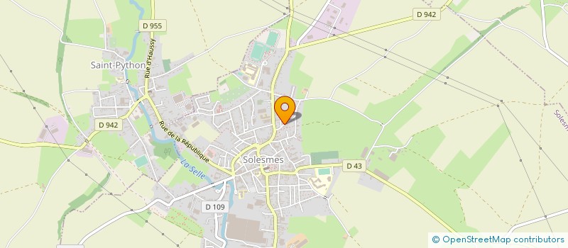 localisation de l'entreprise MONSIEUR FABIEN BLAUWART  SOLESMES