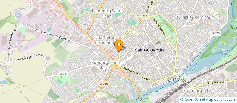 localisation de l'entreprise MONSIEUR FABIEN BLEUSE à SAINT-QUENTIN