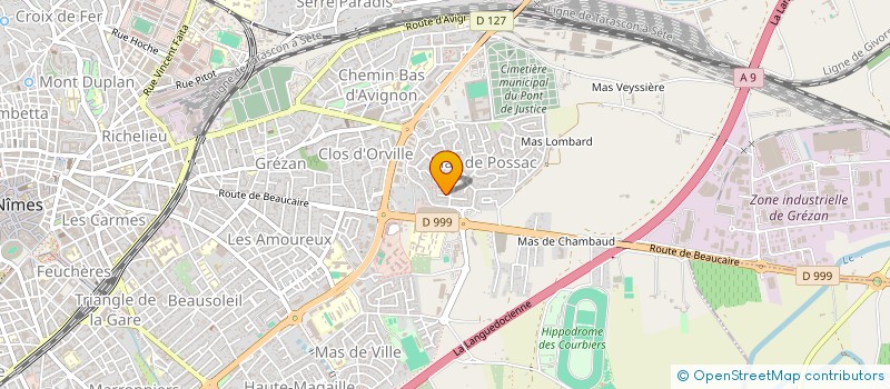 localisation de l'entreprise MONSIEUR FABIEN BLEUZET  NIMES