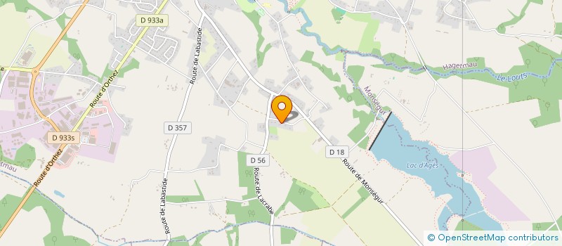 localisation de l'entreprise MONSIEUR FABIEN BOEUF  HAGETMAU