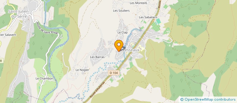 localisation de l'entreprise MONSIEUR FABIEN BOLLON-MONTGRAND  VESSEAUX