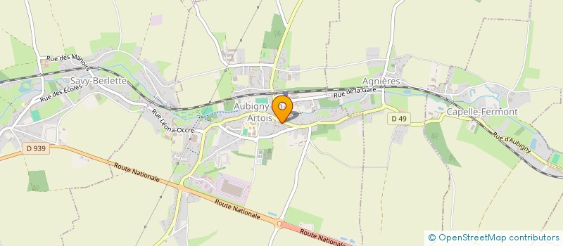 localisation de l'entreprise MONSIEUR FABIEN BONDUAEUX  AUBIGNY-EN-ARTOIS