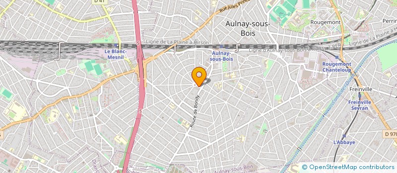 localisation de l'entreprise MONSIEUR FABIEN BONHOTE à AULNAY-SOUS-BOIS