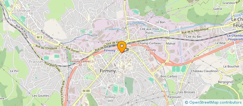 localisation de l'entreprise MONSIEUR FABIEN BONNEFOY à FIRMINY