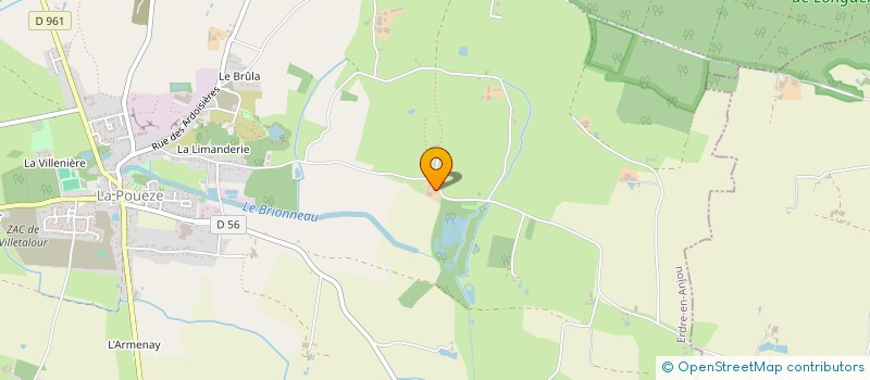 localisation de l'entreprise MONSIEUR FABIEN BONSERGENT  ERDRE-EN-ANJOU