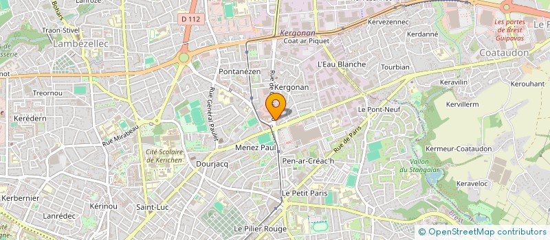 localisation de l'entreprise MONSIEUR FABIEN BORDAS à BREST