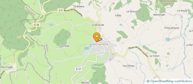 localisation de l'entreprise MONSIEUR FABIEN BOSC  VILLECHENEVE