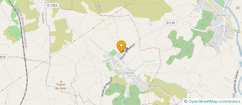 localisation de l'entreprise MONSIEUR FABIEN BOSO  FOUZILHON