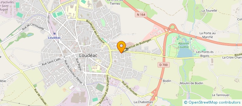 localisation de l'entreprise MONSIEUR FABIEN BOUCHARD à LOUDEAC
