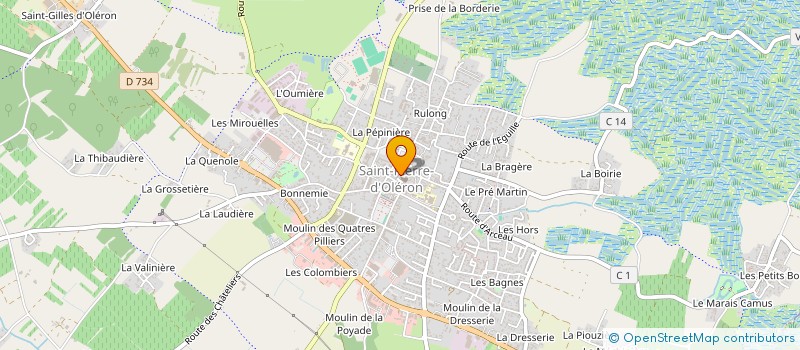 localisation de l'entreprise MONSIEUR FABIEN BOUDON  SAINT-PIERRE-D'OLERON