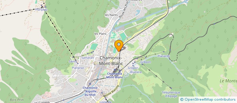 localisation de l'entreprise MONSIEUR FABIEN BOUFFARD  CHAMONIX-MONT-BLANC