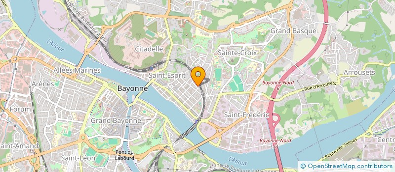 localisation de l'entreprise MONSIEUR FABIEN BOUILLAUD à BAYONNE