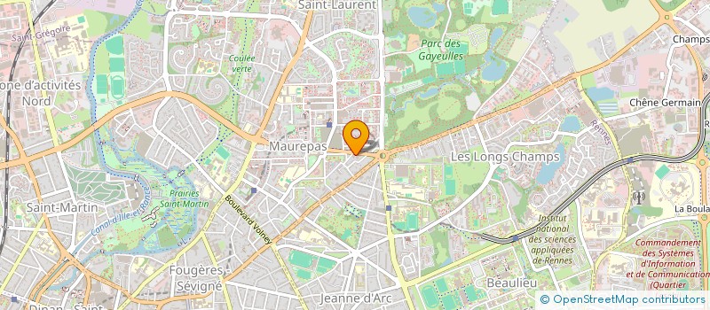 localisation de l'entreprise MONSIEUR FABIEN BOUILLON  RENNES