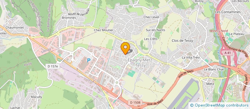 localisation de l'entreprise MONSIEUR FABIEN BOUKOUYA  EPAGNY METZ-TESSY