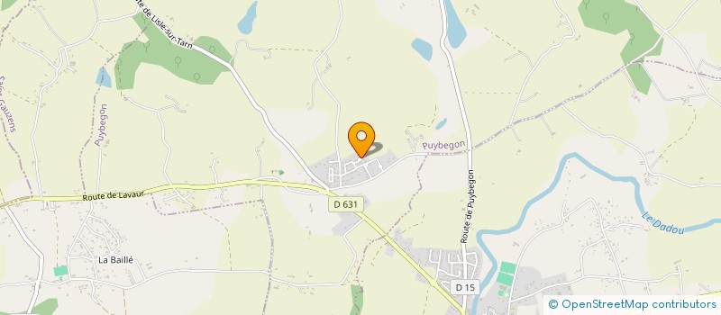 localisation de l'entreprise MONSIEUR FABIEN BOULZE  PUYBEGON