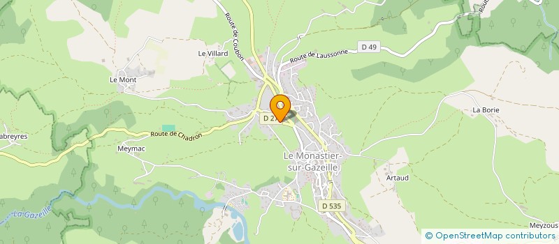 localisation de l'entreprise MONSIEUR FABIEN BOURBON-SALGUES à LE MONASTIER-SUR-GAZEILLE