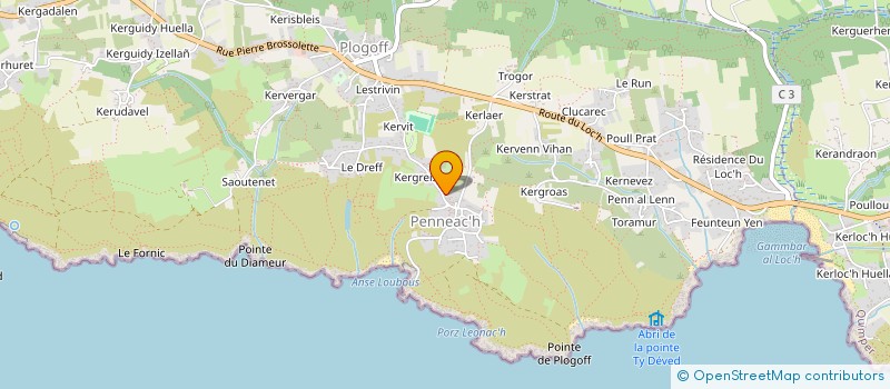 localisation de l'entreprise MONSIEUR FABIEN BOURDEL  PLOGOFF