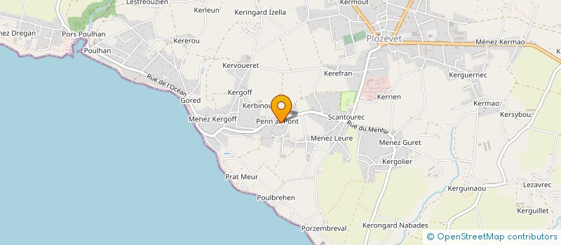 localisation de l'entreprise MONSIEUR FABIEN BOURDON  PLOZEVET