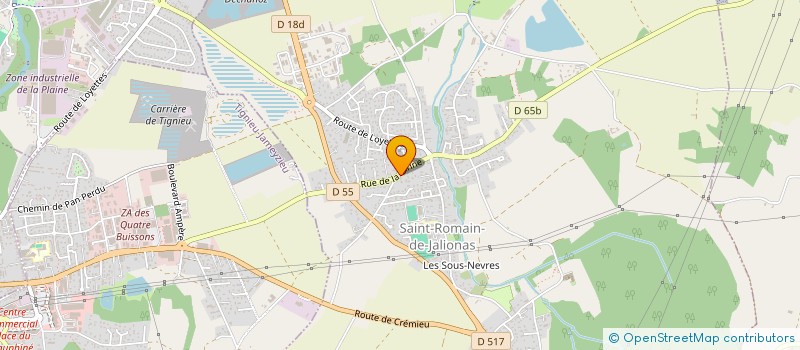 localisation de l'entreprise MONSIEUR FABIEN BOURDONNEL  SAINT-ROMAIN-DE-JALIONAS