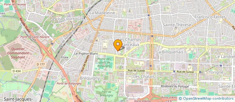 localisation de l'entreprise MONSIEUR FABIEN BOURGEAIS  RENNES