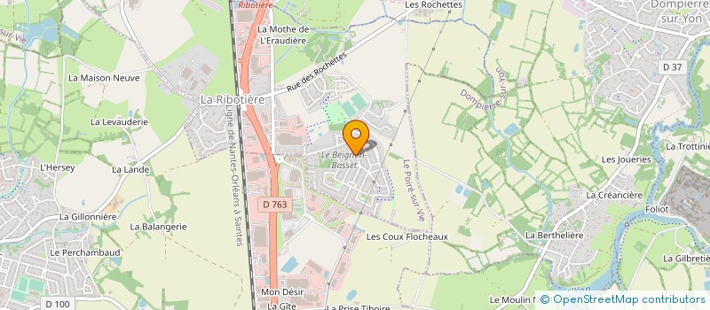 localisation de l'entreprise MONSIEUR FABIEN BOURGEOIS  LE POIRE-SUR-VIE