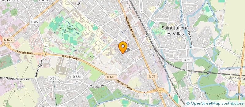 localisation de l'entreprise MONSIEUR FABIEN BOURGEOIS  TROYES