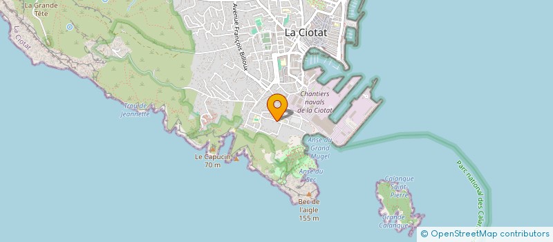 localisation de l'entreprise MONSIEUR FABIEN BOURRINET  LA CIOTAT