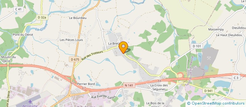 localisation de l'entreprise MONSIEUR FABIEN BOUTAMINE à SAINT-JUNIEN