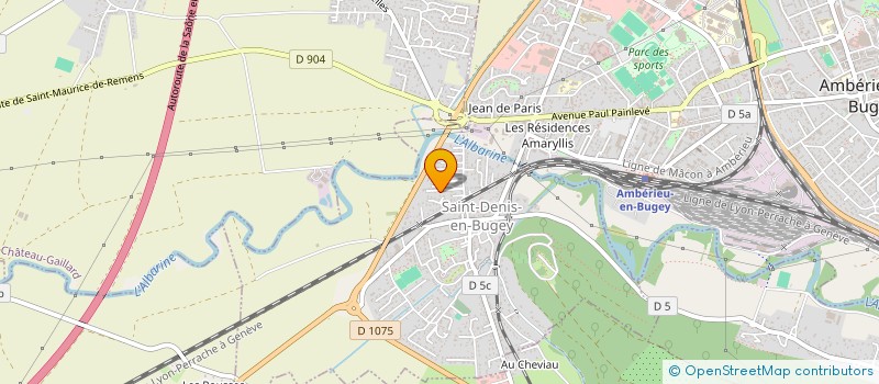 localisation de l'entreprise MONSIEUR FABIEN BOUTEILLE  SAINT-DENIS-EN-BUGEY