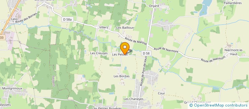 localisation de l'entreprise MONSIEUR FABIEN BOYER  BAGE-DOMMARTIN