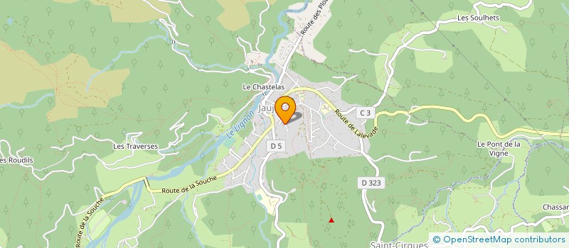 localisation de l'entreprise MONSIEUR FABIEN BRAHIC  JAUJAC