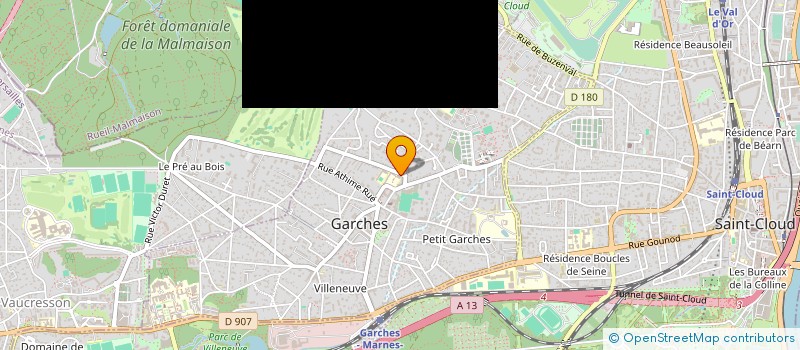 localisation de l'entreprise MONSIEUR FABIEN BRIGITTE à GARCHES
