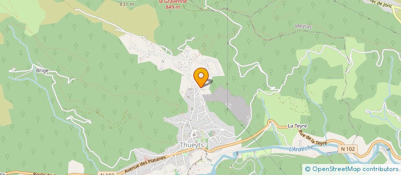 localisation de l'entreprise MONSIEUR FABIEN BRIOUDE  THUEYTS