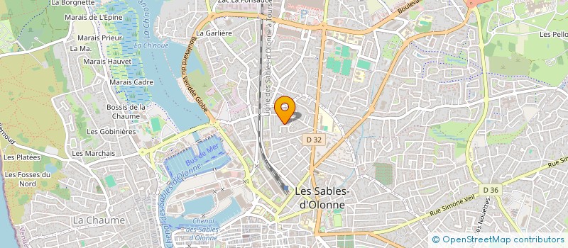 localisation de l'entreprise MONSIEUR FABIEN BROSSARD à LES SABLES D'OLONNE