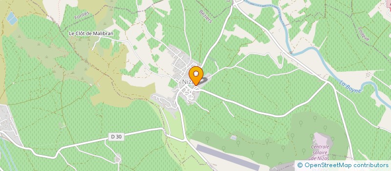 localisation de l'entreprise MONSIEUR FABIEN BROUSSE  NIZAS