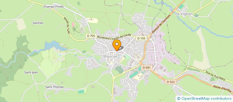 localisation de l'entreprise MONSIEUR FABIEN BRUN à MAURIAC