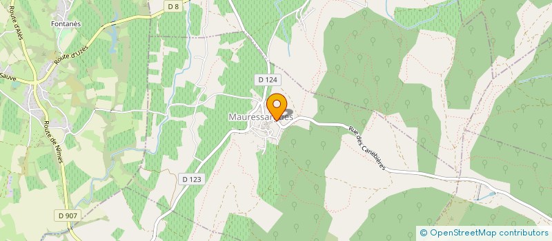 localisation de l'entreprise MONSIEUR FABIEN BRUNET  MAURESSARGUES