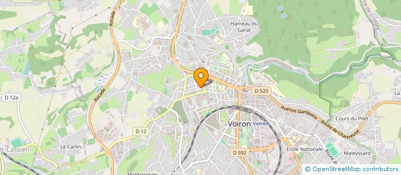 localisation de l'entreprise MONSIEUR FABIEN BRUNET  VOIRON