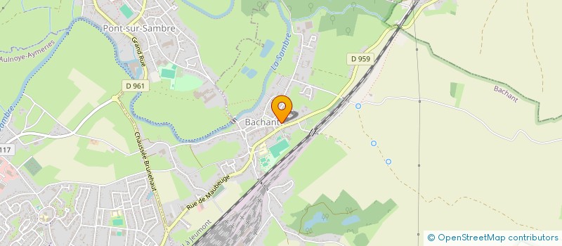 localisation de l'entreprise MONSIEUR FABIEN BUGHIN  BACHANT