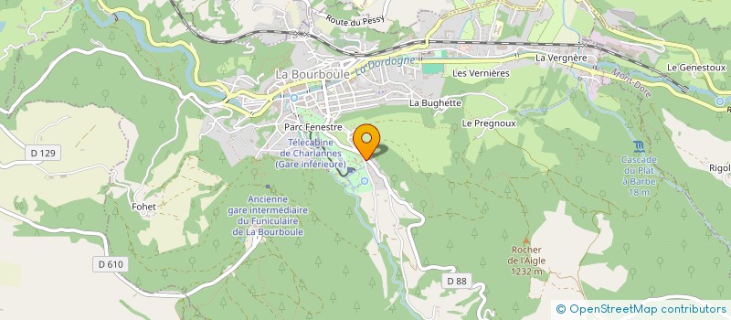 localisation de l'entreprise MONSIEUR FABIEN BUSSONNEAU  LA BOURBOULE