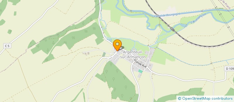 localisation de l'entreprise MONSIEUR FABIEN BUSSY  ARGENTEUIL-SUR-ARMANCON